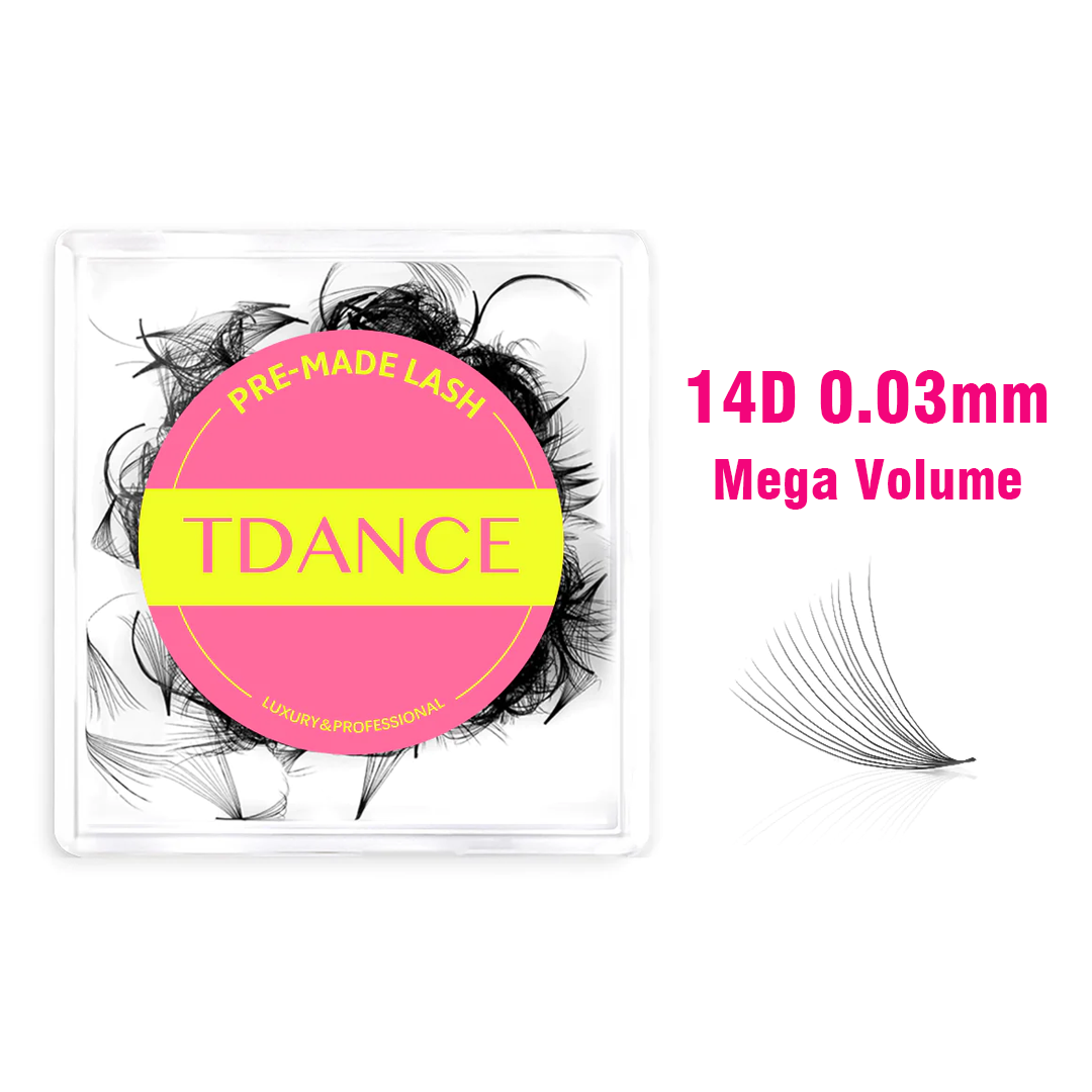 14D Handmade Premade Volume Loose Fans Pointy Base(500 Fans) – TDANCE