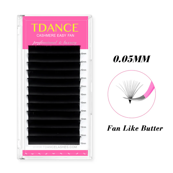 0.05MM Cashmere Easy Fan Mega Volume Eyelash Extensions