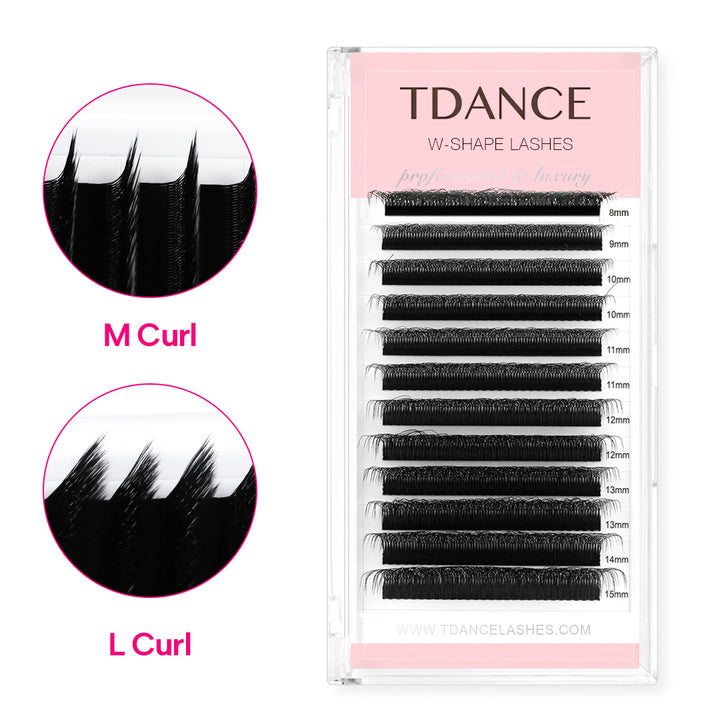 L/M Curl W Style 5D Premade Volume Fan Lashes