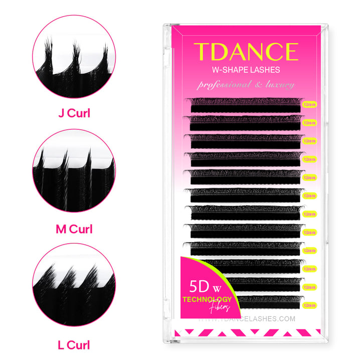 J/L/M Curl W Style 5D Premade Volume Fan Lashes