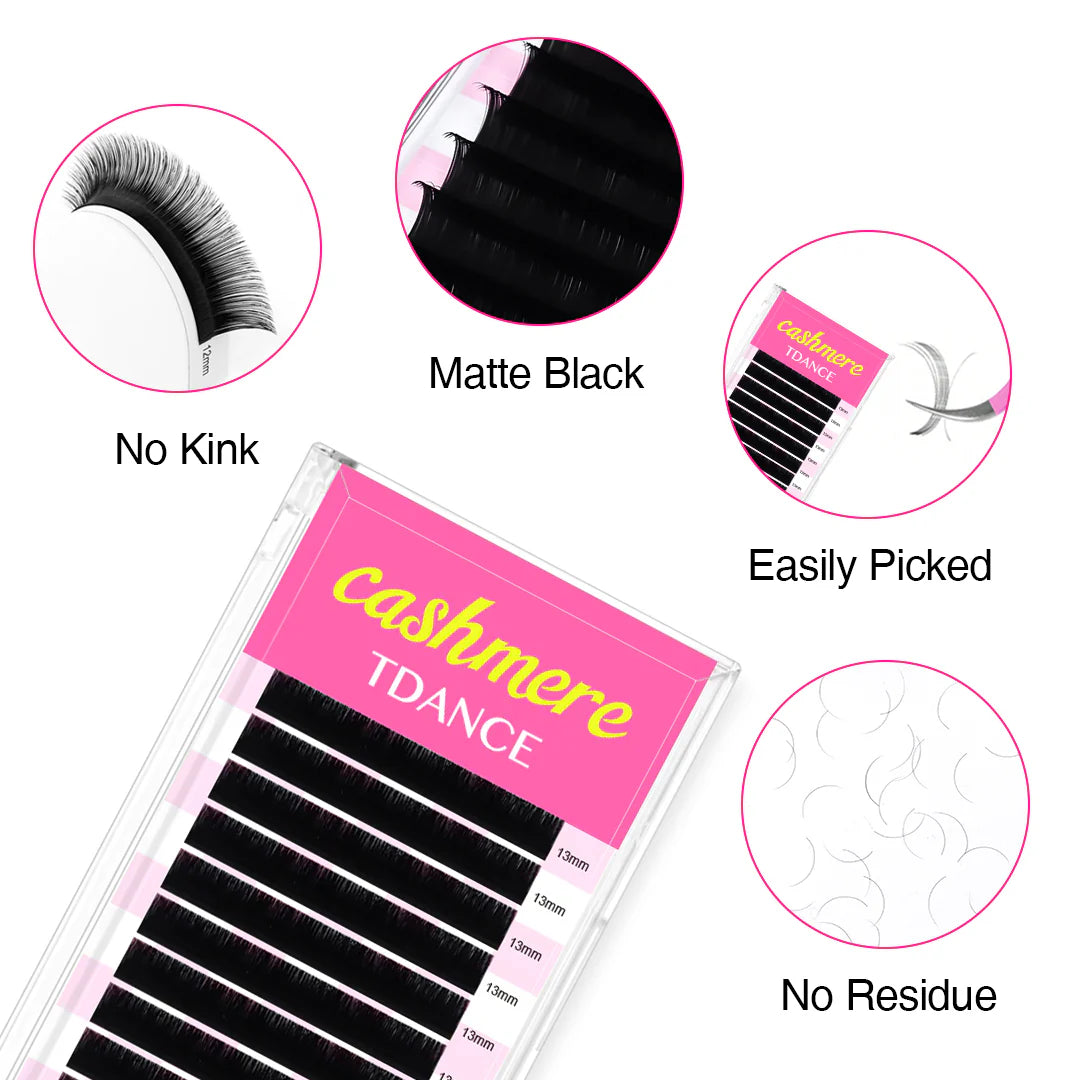 B/J/M/L/LD Curl Cashmere Volume Eyelash Extensions