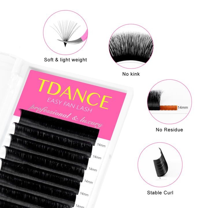 0.07MM Easy Fan Volume Eyelash Extensions