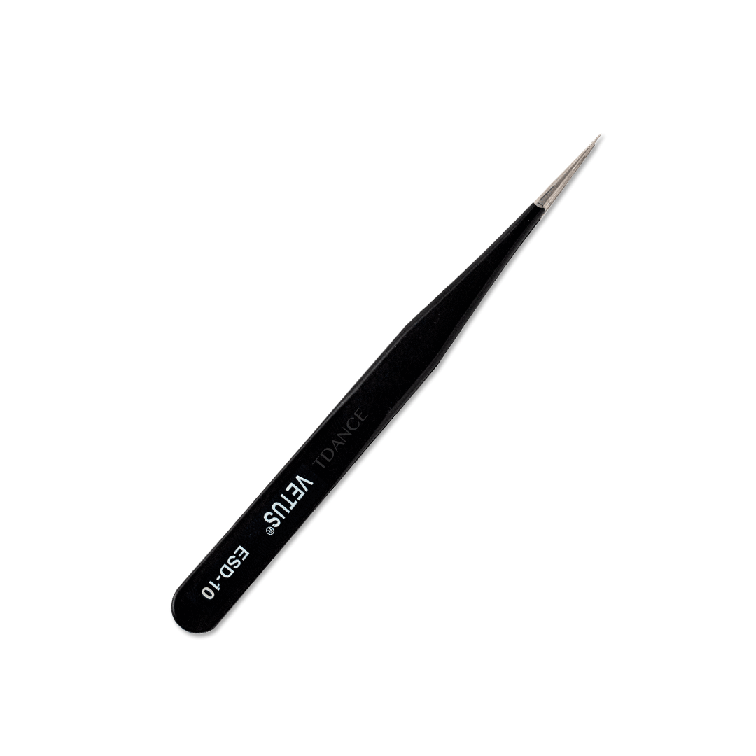 ESD-10 Black Isolation Tweezers For Eyelash Extension