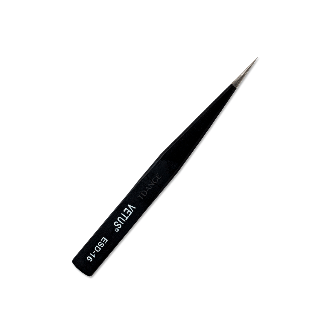 ESD-16 Black Isolation Tweezers For Eyelash Extension