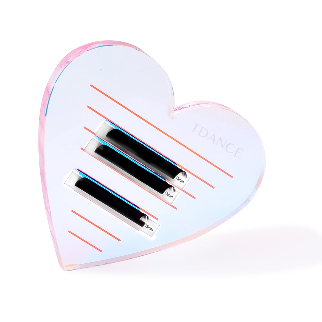 Pink Heart Lash Practice Sponge