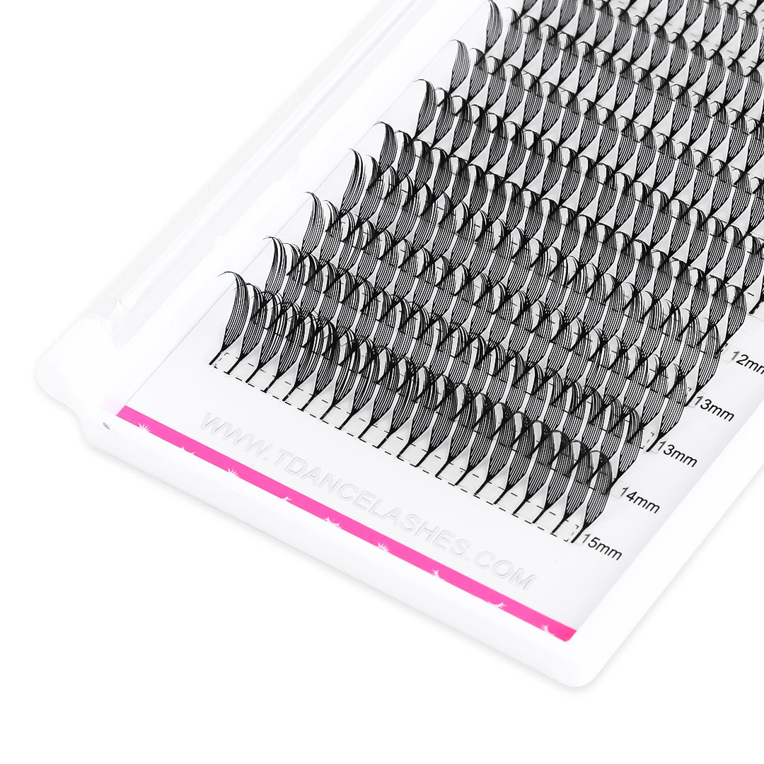 0.07MM Plume Flake Eyelash Extensions 12Rows