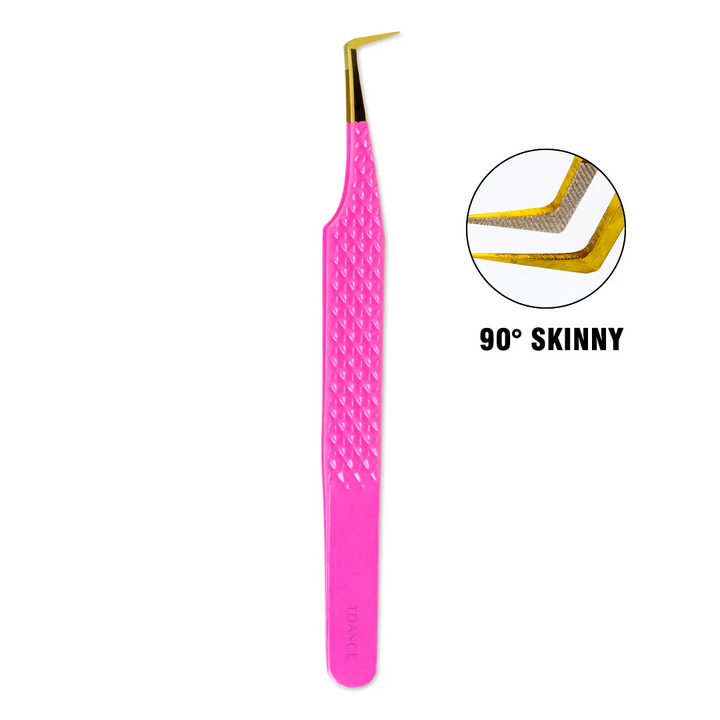 TP-11 Pink Fiber Tweezers For Eyelash Extension