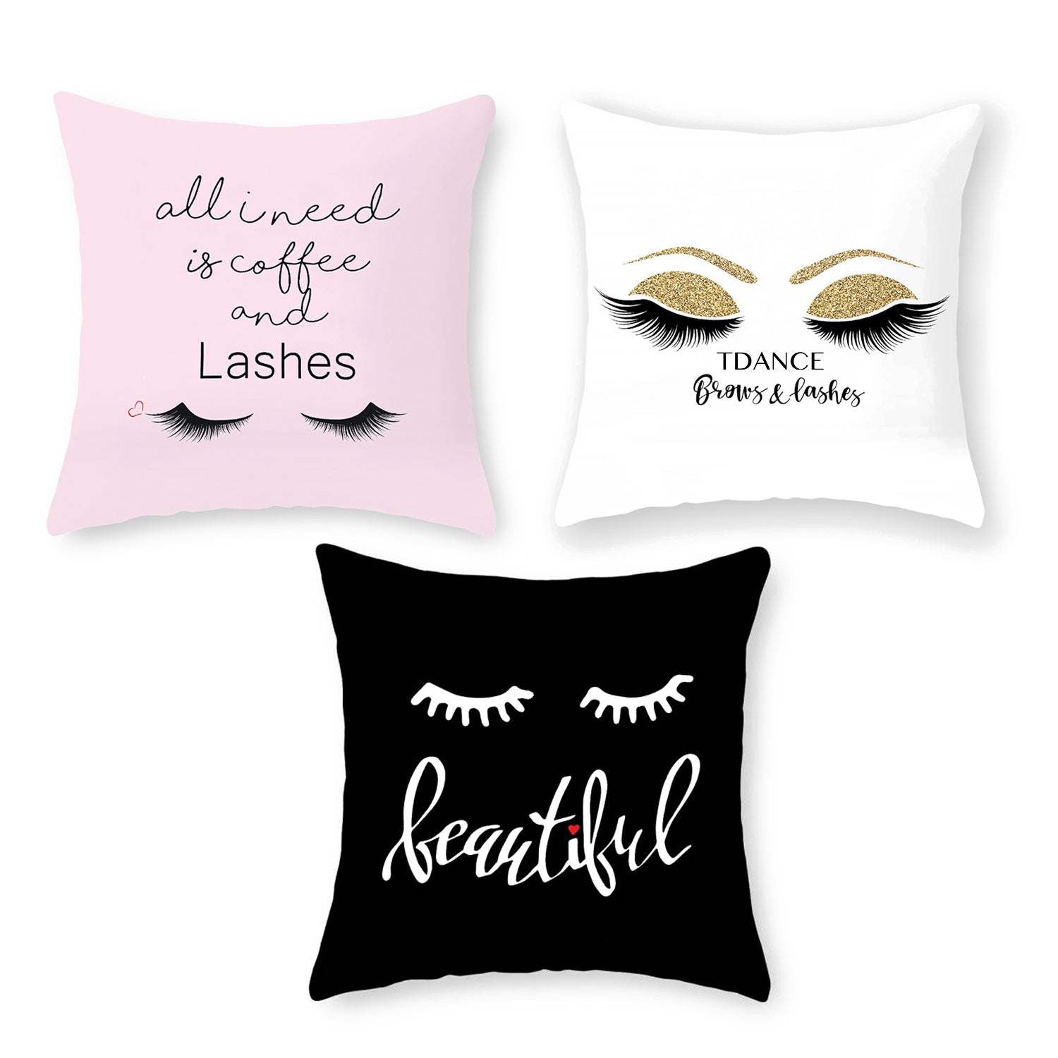 Lash shop pillow cover